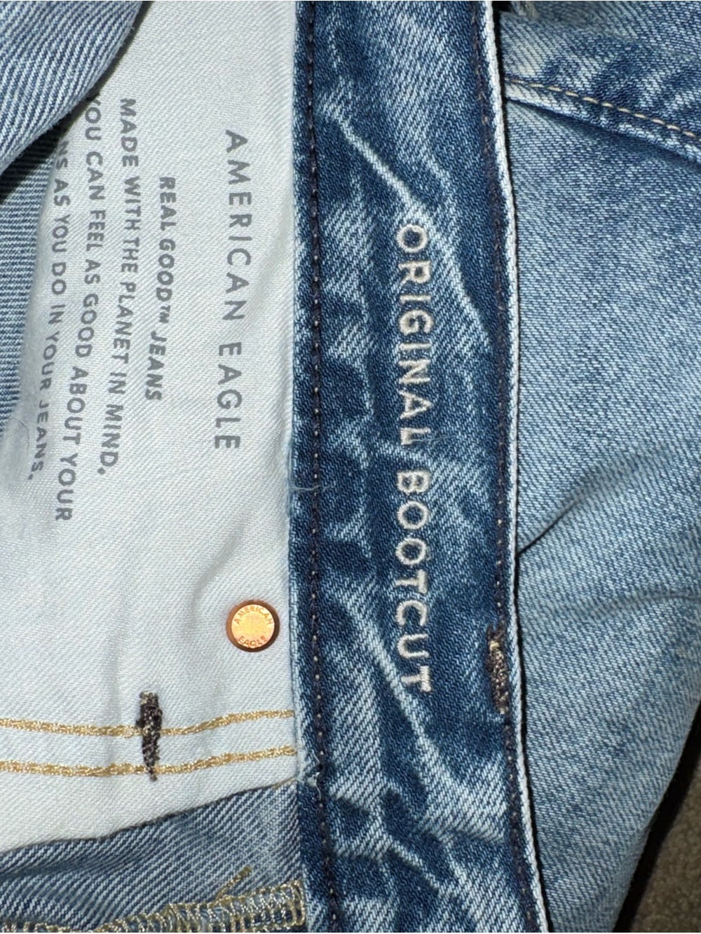 American Eagle Outfitters Light Blue Men’s Straight Jeans - Picture 4 of 5